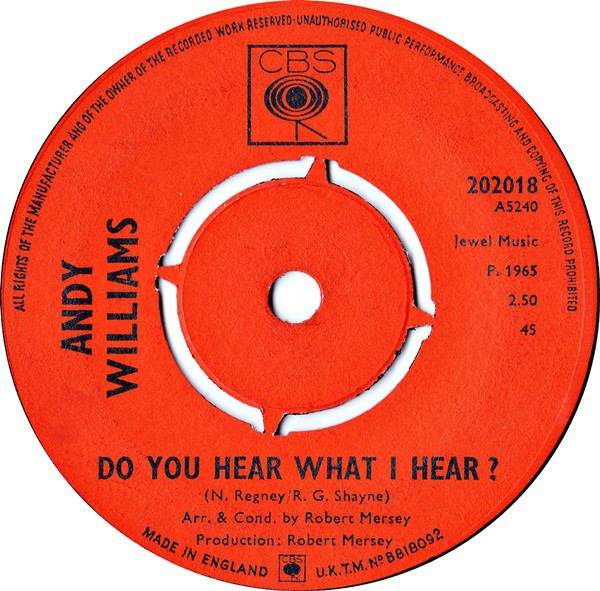 Andy Williams - Do you hear what I hear