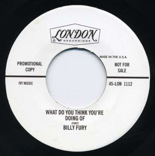 Billy Fury - What do you think you're doing of