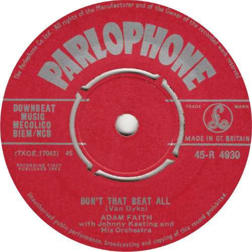 Adam Faith - Don't Tha Beat All