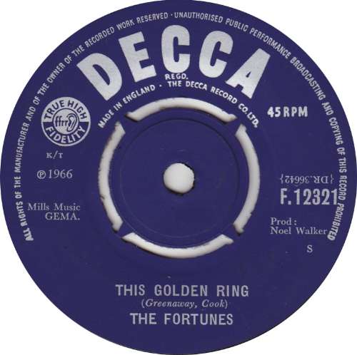The Fortunes - This golden ring