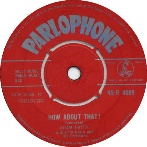 Adam Faith - How About That