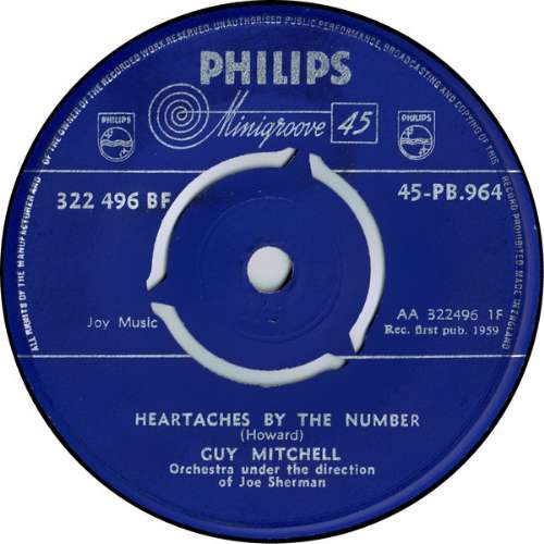 Guy Mitchell - Heartaches by the number