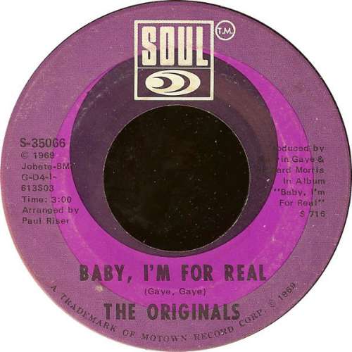 The Originals - Baby, i'm for real