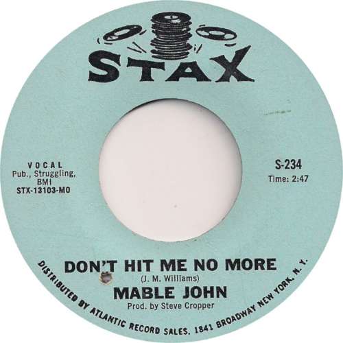 Mable John - Don't hit me no more