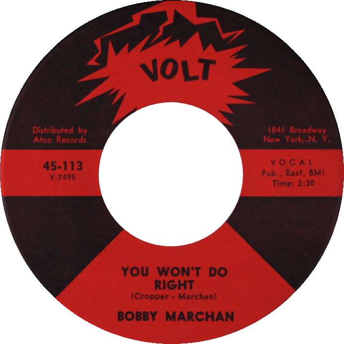 Bobby Marchan - You won't do right