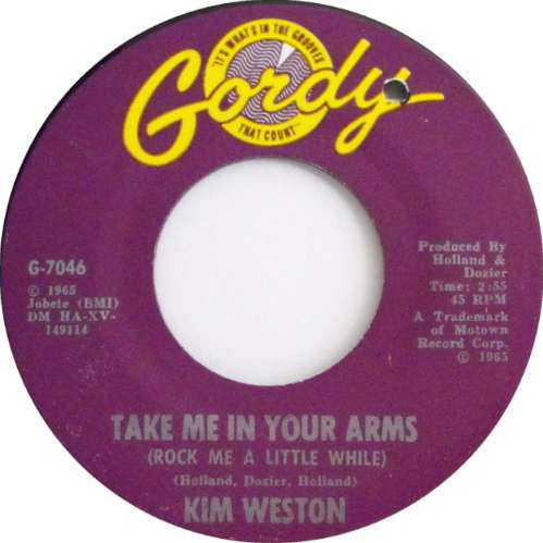 Kim Weston - Take me in your arms ~ rock me a little while