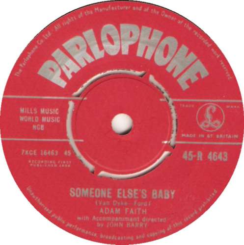 Adam Faith - Someone Else's Baby