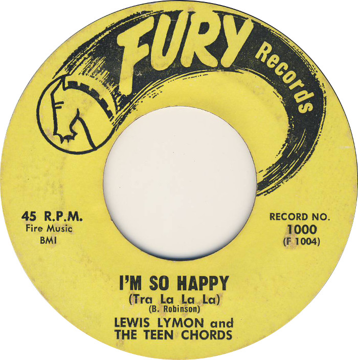 Lewis Lymon & The Teenchords - I'm so happy ~ tra-la-la-la-la-la