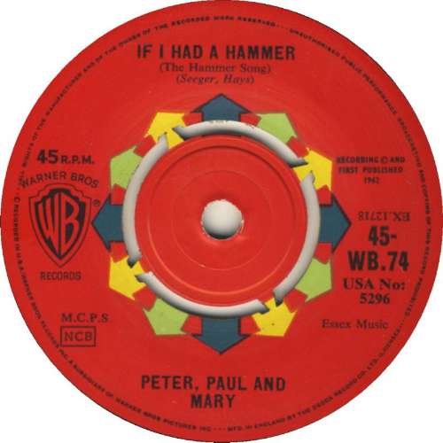 Peter, Paul & Mary - If I Had a Hammer ~ The Hammer Song