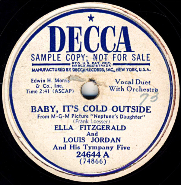 Ella Fitzgerald & Louis Jordan - Baby it's cold outside