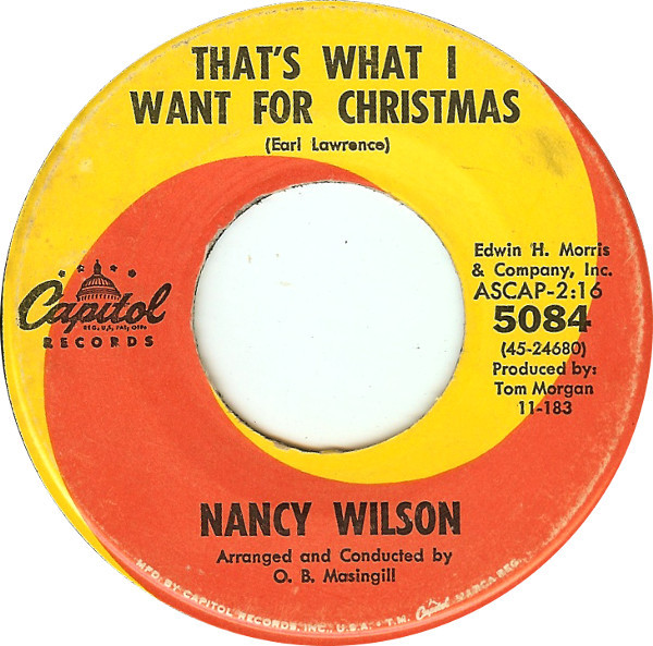 Nancy Wilson - That's what I want for Christmas
