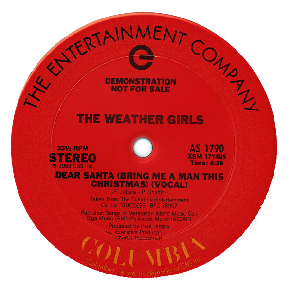 Weather Girls - Dear Santa ~ bring me a man this Christmas